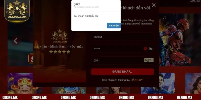 Nguyên nhân hội viên quên mật khẩu OKKing 